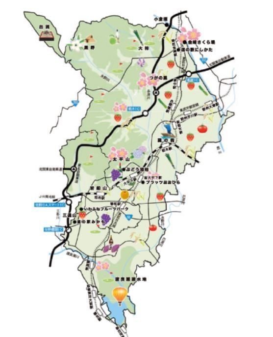 栃木市全図